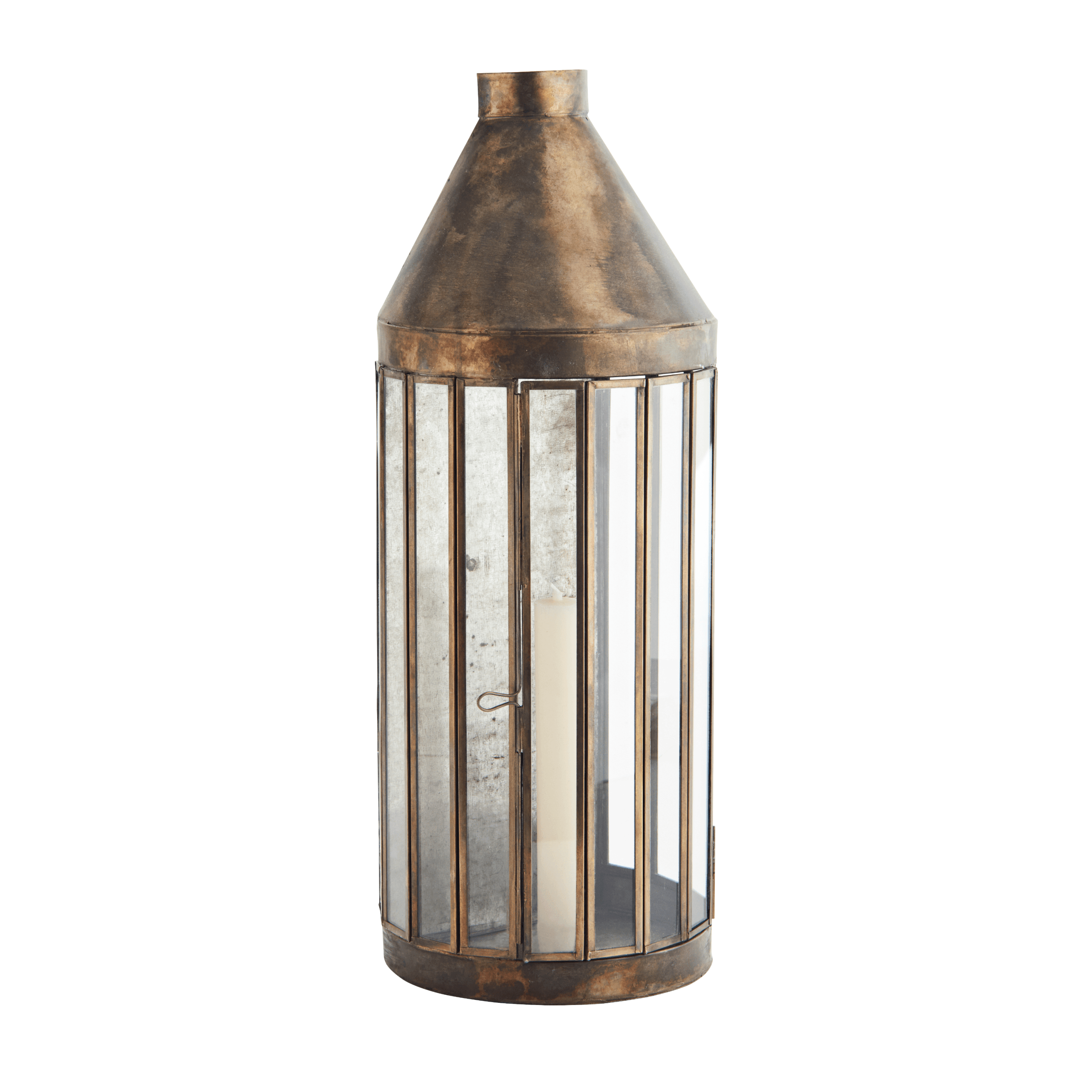 MADAM STOLTZ LANTERNA AGED BRASS L